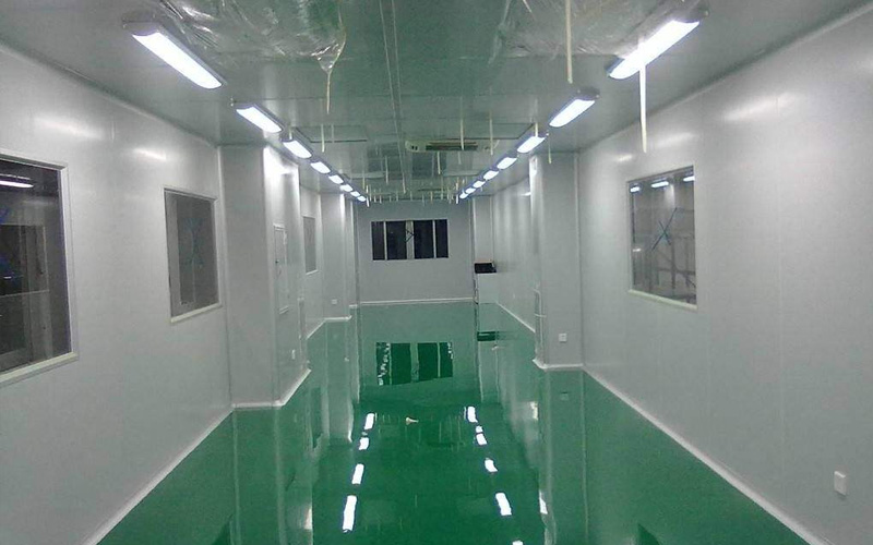 凈化廠房裝修環(huán)氧地坪施工圖片